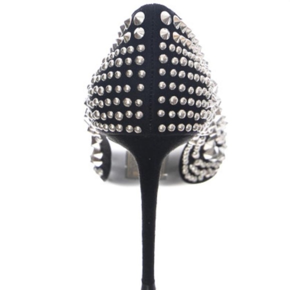 Steve Madden Black Verve Studded Pumps - Picture 9 of 9